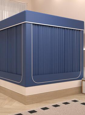 2简0遮i240825新款床幔蚊帐全光ns风公主风卧室全封闭约单人双人