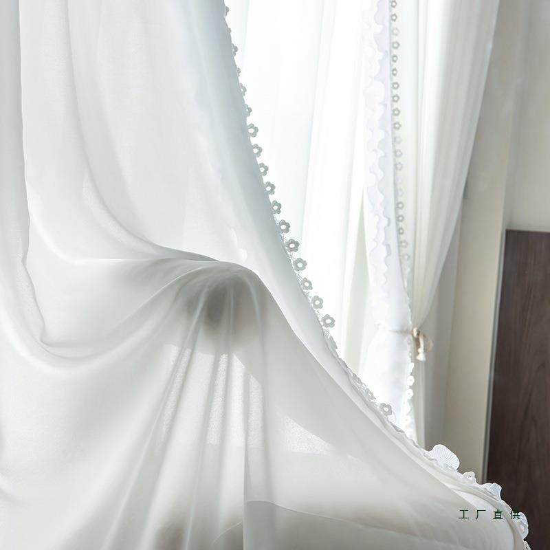 纱窗帘透光687不透白人窗纱白帘半色布料阳台遮光沙飘窗北欧简约,居家布艺,成品窗帘,淘宝优惠券,粉丝福利购,淘宝优惠卷