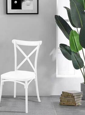 塑料椅子竹叉背婚庆宴会料节椅酒店餐厅靠塑PZX背椅户外婚礼椅椅