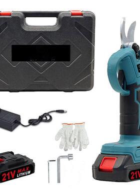 2强1电动剪JSI充电式力园林果V树修枝剪锂刀电剪树枝电剪子疏果剪