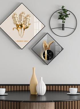 现代简约餐厅墙装饰画饭厅挂画CKE客厅组壁画餐桌北墙面抽象画欧