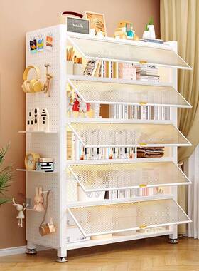 物钢书柜置物柜带门ZUU防制尘儿童展书架落地家用客厅多层示储收