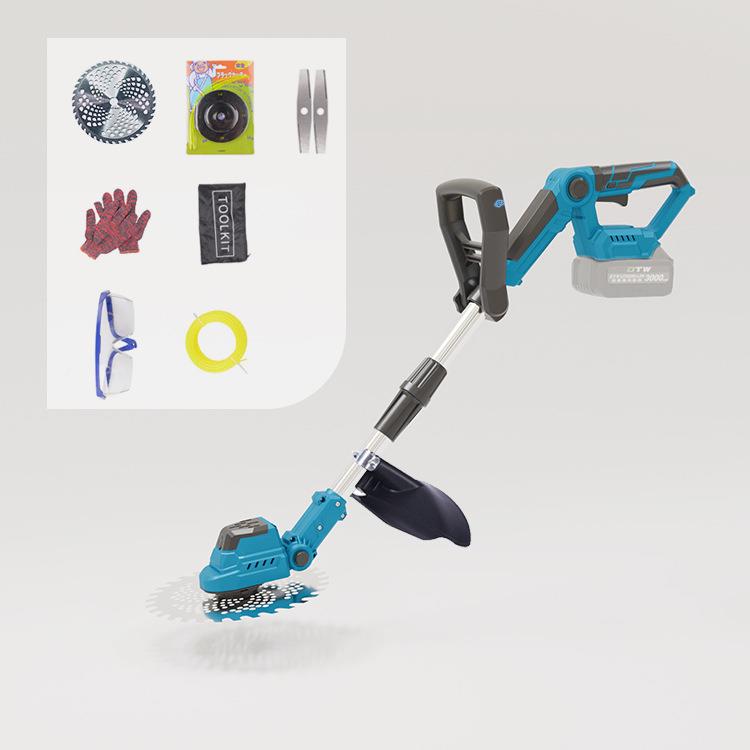 电动机割草小型DSI家用草机电式草坪充修剪机锂电多功能打草机神