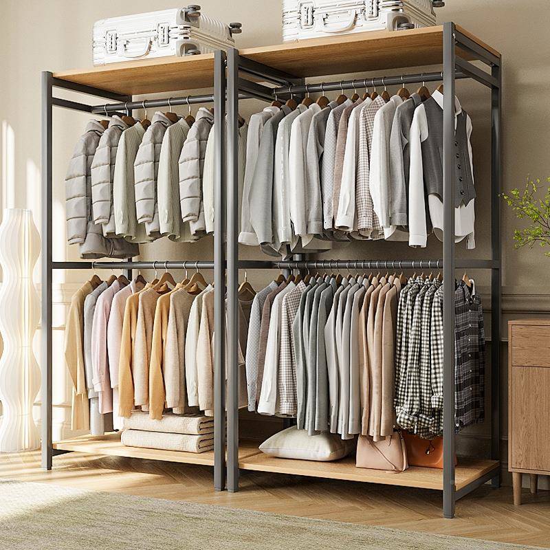 简衣柜家用卧室出租房易用衣服收纳置物柜实衣帽架结WZ-gmg无用组