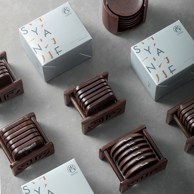 茶杯垫茶道功夫茶具配件s茶盘茶桌摆件实木隔热垫茶托底托茶杯垫