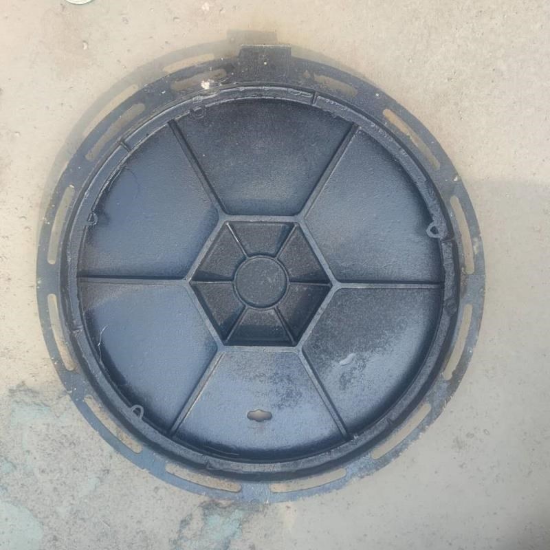 井盖 圆形市政不锈钢树脂重型弱电雨污水窨井消防700球Y墨铸铁井