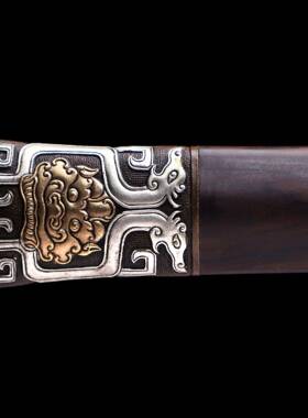 刀剑手锻打自炼钢六工面汉剑AL-63535影视宝剑体剑硬一收藏未开刃