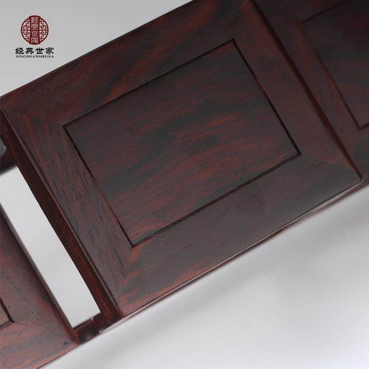 红红酸枝高低多宝博古架紫砂壶底架座茶具办架公桌QDL盆景摆件木