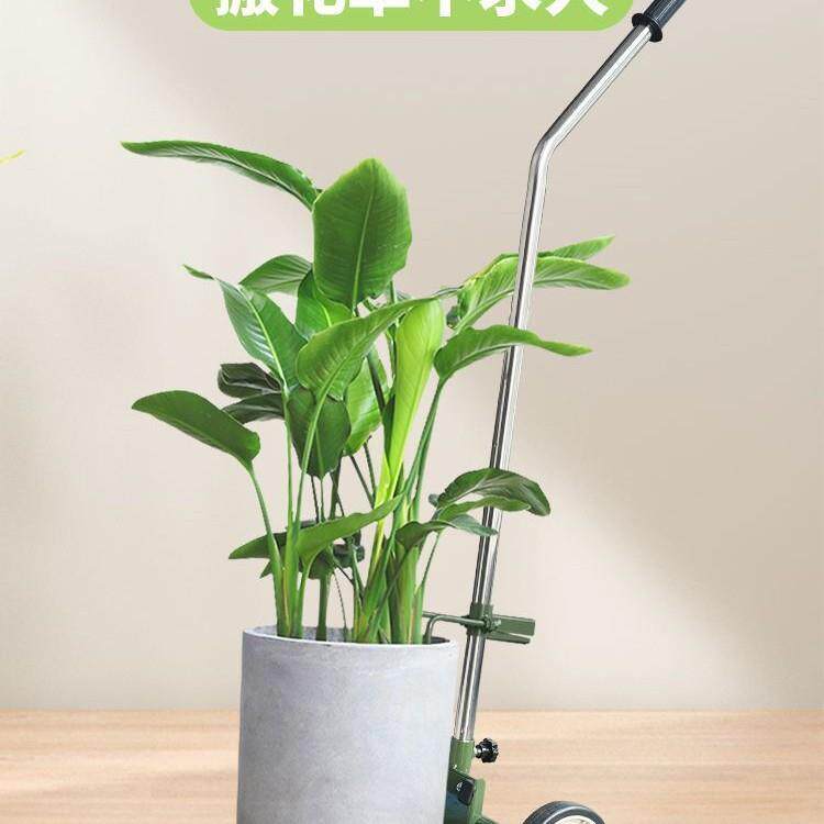 家用移动大两LER花盆搬神运推车器庭院园林园艺推绿植小轮手车工