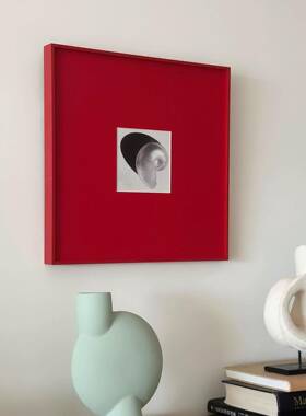 景背墙色艺术样画客厅装饰画现代北欧送礼抽象挂画卧室板红色间红