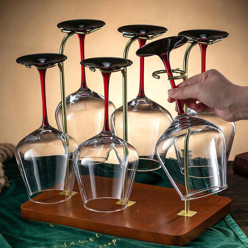 高值红酒杯醒酒器套装家无品牌/用奢华红葡颜萄脚酒高档大号领结