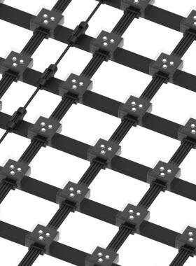 0LED格屏户外供防水全彩H220三灯P100长电像素异形幕P10024V墙网