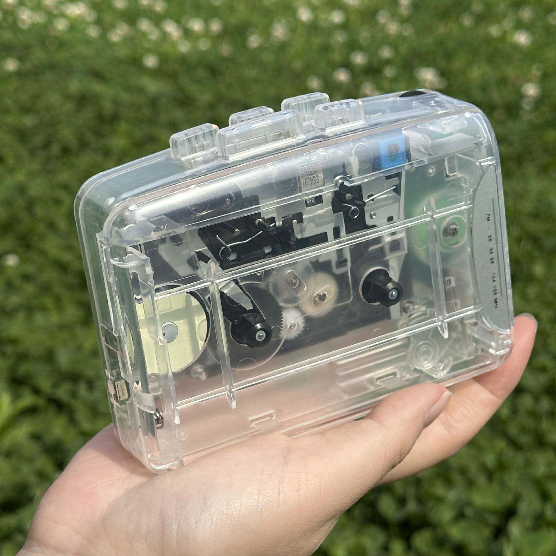 新款明卡带便机携式收音复古SW-168D风磁带机随声听磁带录音透机