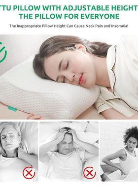 厂家颈太空记忆棉波浪UFM枕慢回成弹枕人波浪形枕护椎枕单人