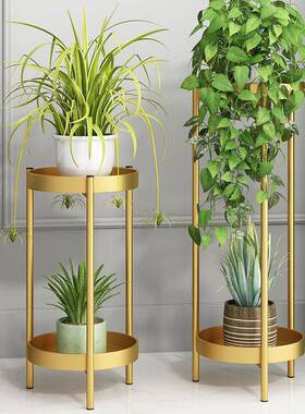 HJ-m629花轻奢多层阳台客花架子室肉内高端厅绿萝落地式置物架铁