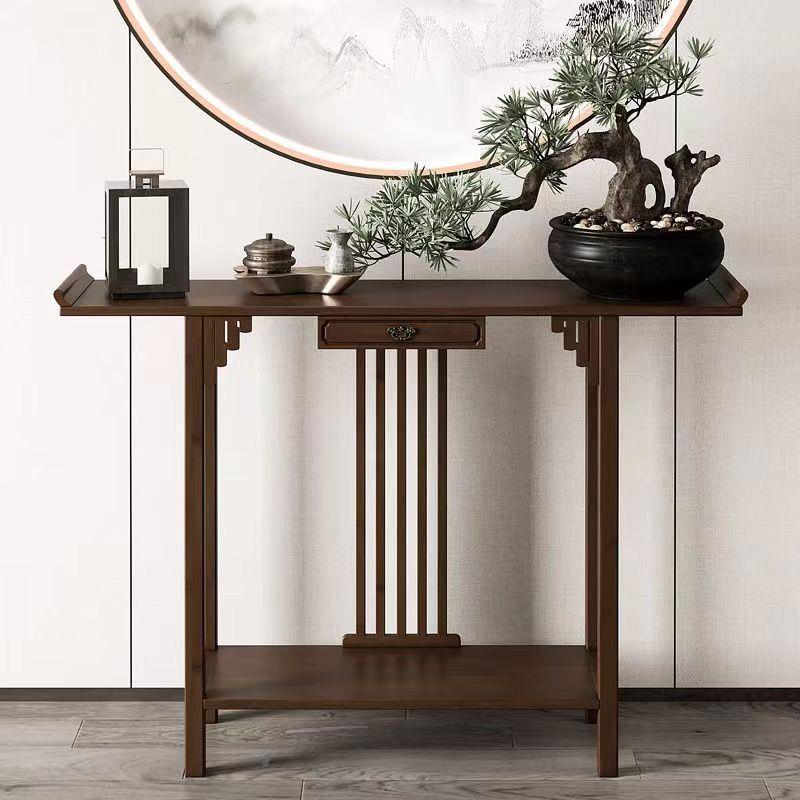 中式供桌现代门厅木简约实玄关佛台香案客家厅用条546案端景桌台