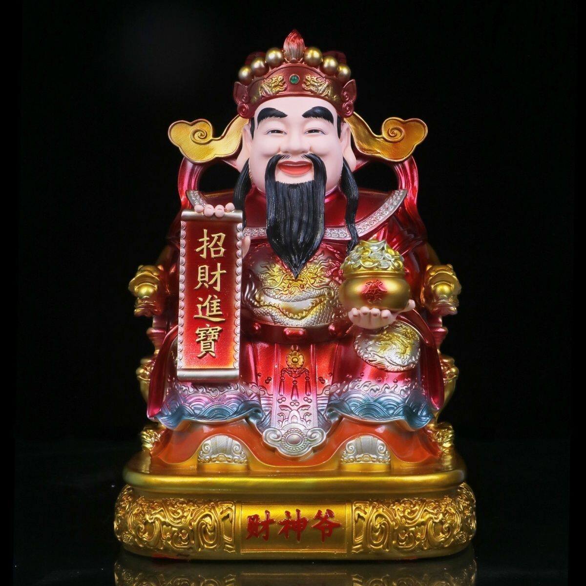 财神爷树脂摆件公司开业礼品文财神真身家用范蠡财神像招财神