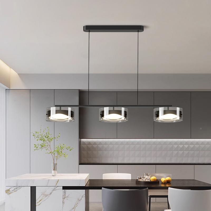 厅灯吊灯202年款573高级感意式饭厅吧餐台岛台主灯新一字长条餐桌