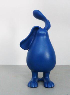 现代艺术AEZ脂白色长兔子摆树售件样板房楼处客厅儿耳童房软装饰