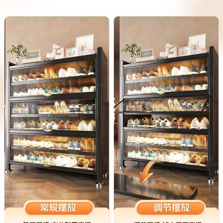 简约鞋架家用门口玄关物架防大容落量YM-MK-FM地尘收纳柜置多功能