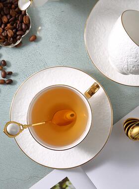 网红咖13188啡杯欧式小奢nsi风轻奢陶瓷下茶茶杯碟小午精华致套装