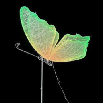 装婚路庆道具布七彩超KNF级幻彩灵蝶引置铁艺饰挂件婚礼场景布置