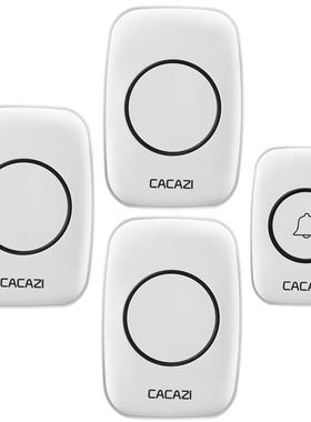 AA10一拖铃10家用无线门拖三人交流远距离电子门铃老一呼叫器不用