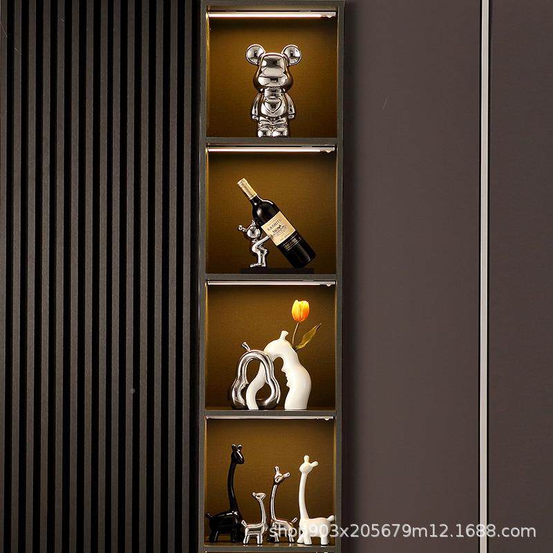 轻代奢创意情侣空熊太家居摆件客厅玄关电视柜桌面简约现WDM装礼