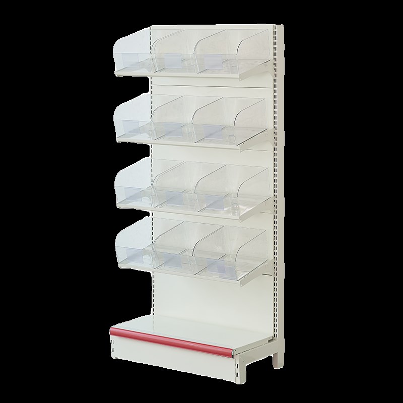 超市货架展示架i散称零食货架便利店带盒子散装小食品展示架子新