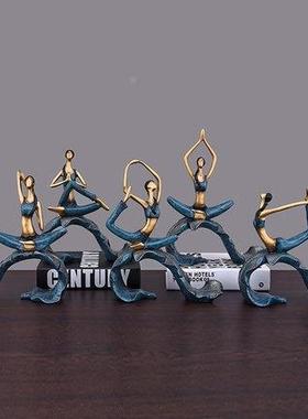 可爱造瑜HJG伽少女身橱窗微孩缩场景摆件桌面ins女房型间装健饰