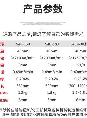 马气骏动轮打磨机S41920加系列砂轮机360砂mm长1/4厂家工业级打磨