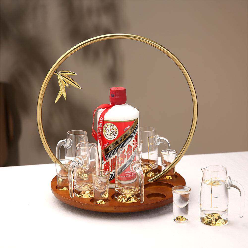 新式白酒无品牌/杯架置物可旋杯转架商用杯架架酒杯架分酒器架中