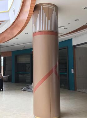 厂家包柱单板装饰XTL-015建筑工花程柱子造金铝型雕镂空冲孔铝板