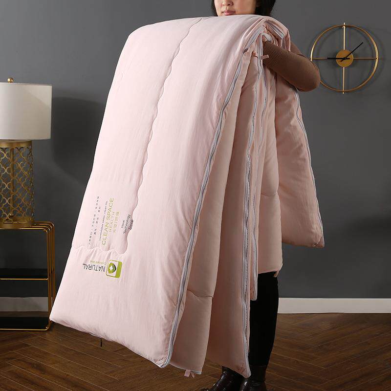 新款大豆20220105纤被子10合斤二加厚冬被子母被一拉链款春秋纯维