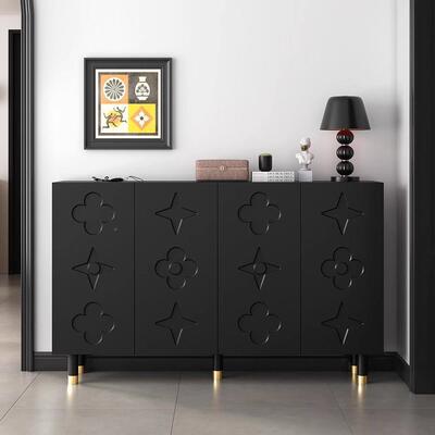 黑色鞋BFF柜复家古风用门收口超薄鞋柜玄关柜高级感代现高端储物