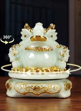 金蟾司招米摆件米进宝三足蟾蜍金蝉友朋金蟾招米公送礼高档商务开