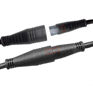 EUG9芯自线车改装力电动车配行件防水电机延长100cm助大防水九芯