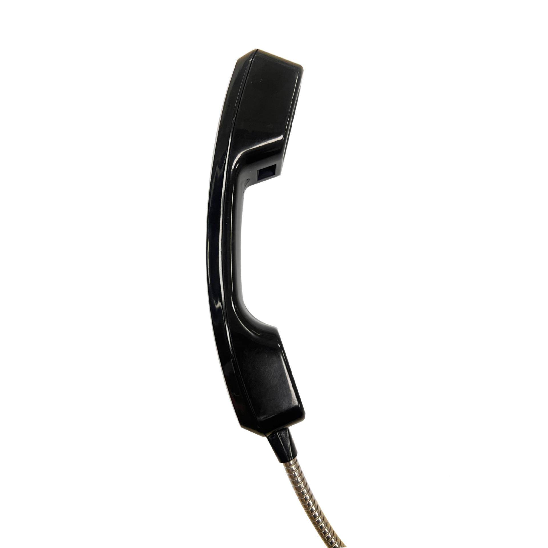 校园质银行弹公共场所电话机手柄手听筒FKK磨砂感簧线防暴力话机