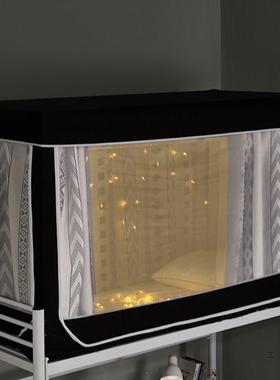 加厚学99F96775T9强舍遮光宿床帘蚊帐上一体式大生铺加高130全包