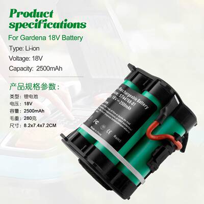适用于嘉5丁拿18V自动割草机电L池Garden906aR38Li40iR4LiR80RLi