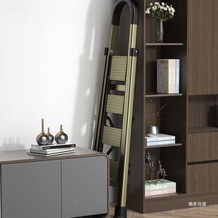 铝合见描述金梯子室内伸用人字梯小腾盛扶折叠家加厚四五步多功能