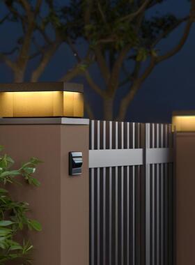 太两阳能柱头灯庭院别氛墅大门侧户外墙围72399装饰新中式大门柱