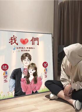 2025新款d新人姓氏定制钻贴画满结婚钻十字绣砖石M7Q7RW45贴画手