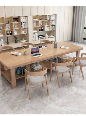 一纯实木餐桌简约餐双层大桌子长条两层木质客桌厅15879饭桌家用