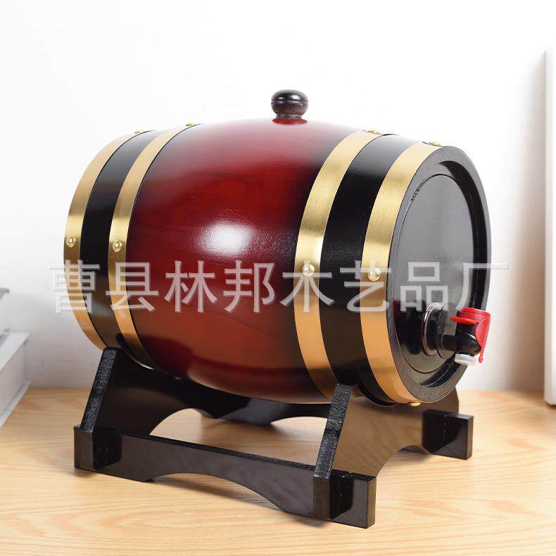 现实木啤酒吧73木桶货酒餐厅橡木酒桶松木卧式橡桶可印logo木制酒