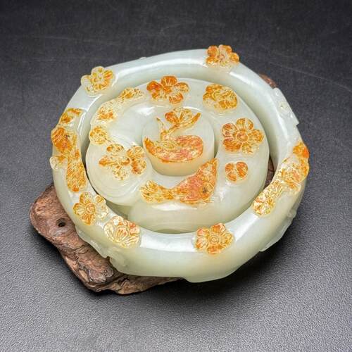 精品和田玉套镯,器型美观
