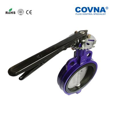 工厂直供手动对夹蝶大口径软密封铸铁阀手柄阀ILW蝶可换涡轮蝶式