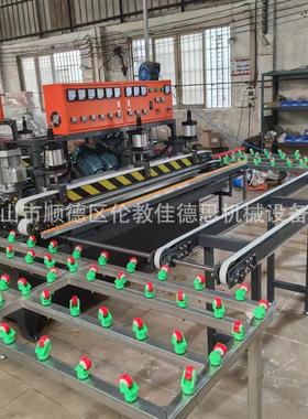 Glass edging machine扶手玻璃磨边机 卧式磨边机9磨头直边机