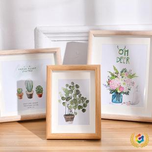 ?寸相框欧Fh 实摆台挂墙5寸6寸7寸8寸木10寸A4寸21桌面摆 $%pd$式