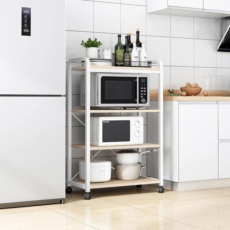 房置物滚架轮落地厨多层杂物架家用货架烤箱微波炉整L121C收理纳